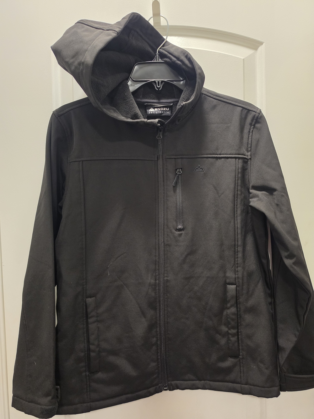 Snozu Boy's Black Hooded Lightweight Jacket